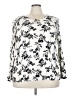 Torrid 100% Rayon Silver Long Sleeve Blouse Size 3X Plus (3) - photo 1