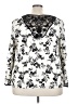 Torrid 100% Rayon Silver Long Sleeve Blouse Size 3X Plus (3) - photo 2