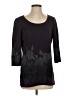 St. John Black 3/4 Sleeve Top Size S - photo 1