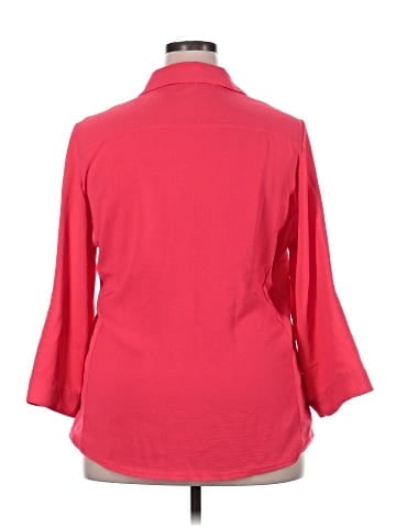 Ashley Blue 3/4 Sleeve Blouse (view 2)