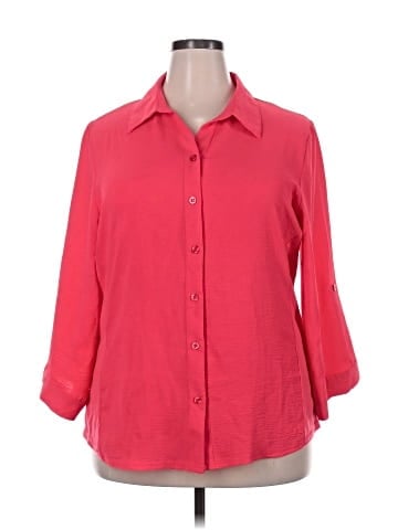 Ashley Blue 3/4 Sleeve Blouse (view 1)
