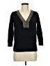August Silk Black 3/4 Sleeve Top Size M - photo 1