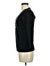 August Silk Black 3/4 Sleeve Top Size M - photo 5