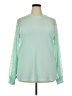 MIHOLL Teal Long Sleeve Blouse Size XXL - photo 1