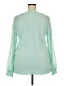 MIHOLL Teal Long Sleeve Blouse Size XXL - photo 2