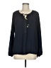 MICHAEL Michael Kors 100% Polyester Black Long Sleeve Blouse Size 6 - photo 1