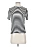 Splendid Stripes Ivory Short Sleeve Turtleneck Size XS - photo 1