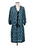 Leifsdottir Chevron-herringbone Blue Casual Dress Size 2 - photo 1