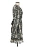Leyden 100% Polyester Animal Print Gray Cocktail Dress Size S - photo 4