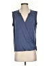 Q&A Blue Sleeveless Blouse Size S - photo 1
