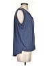 Q&A Blue Sleeveless Blouse Size S - photo 4