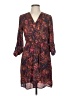 Collective Concepts 100% Polyester Paisley Orange Casual Dress Size M - photo 1