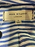 Max Studio 100% Modal Stripes Blue Long Sleeve Button-Down Shirt Size S - photo 7