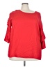 JunaRose 100% Viscose Red 3/4 Sleeve Top Size 24 - photo 1