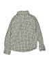 Carter's 100% Cotton Checkered-gingham Green Long Sleeve Button-Down Shirt Size 5 - photo 2