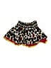 Catimini 100% Viscose Hearts Black Skirt Size 7 - photo 1