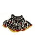 Catimini 100% Viscose Hearts Black Skirt Size 7 - photo 2