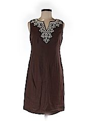 Theory Solid Brown Casual Dress Size M - 96% off | thredUP