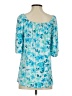 Susan Graver Blue 3/4 Sleeve Blouse Size XS - photo 2