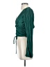 Lulus 100% Polyester Green Long Sleeve Blouse Size S - photo 5