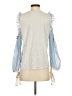 Clu Blue 3/4 Sleeve Blouse Size S - photo 2