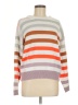 Zesica 100% Acrylic Stripes Orange Pullover Sweater Size M - photo 1