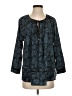 MICHAEL Michael Kors 100% Polyester Teal Long Sleeve Blouse Size S - photo 1