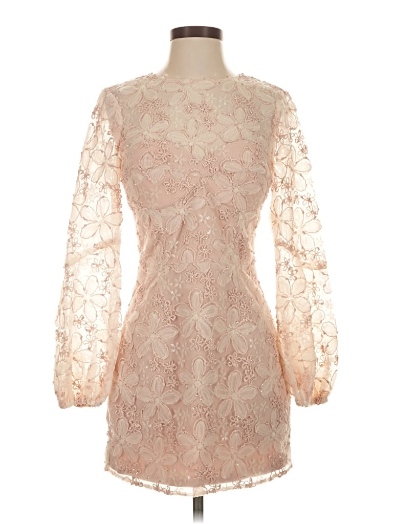 Pre-owned Dress The Population Cocktail Dress In White