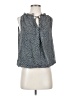 Max Studio 100% Polyester Gray Black Sleeveless Blouse Size S - photo 1