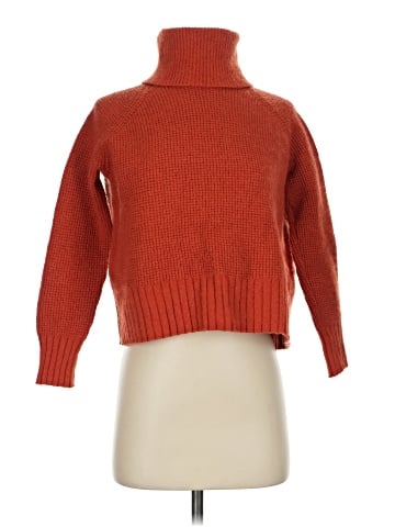 Madewell Eastbrook Turtleneck Cross-Back Sweater in Cotton-Merino Yarn (view 1)