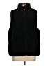 Echo 100% Polyester Black Faux Fur Vest Size L - photo 1