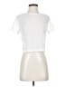 Shein 100% Polyester White Short Sleeve T-Shirt Size 4 - photo 1