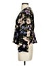 Jaase 100% Rayon Floral Black 3/4 Sleeve Blouse Size S - photo 5