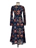I. Madeline 100% Polyester Paisley Blue Casual Dress Size XS - photo 1