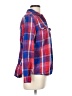 Old Navy 100% Cotton Plaid Red Long Sleeve Button-Down Shirt Size L - photo 4