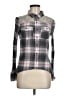 Mudd 100% Cotton Plaid Gray Long Sleeve Button-Down Shirt Size M - photo 1