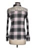Mudd 100% Cotton Plaid Gray Long Sleeve Button-Down Shirt Size M - photo 2