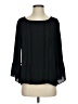 Ann Taylor LOFT 100% Polyester Black 3/4 Sleeve Blouse Size S - photo 1