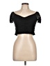 Leith Black Short Sleeve Top Size L - photo 1