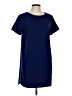 Lumiere 100% Polyester Solid Blue Casual Dress Size L - photo 1