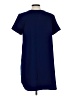 Lumiere 100% Polyester Solid Blue Casual Dress Size L - photo 2
