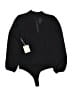 LC Lauren Conrad 100% Polyester Black Bodysuit Size S - photo 2