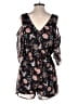 Bailey Blue 100% Polyester Floral Black Romper Size M - photo 2