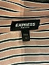 Express 100% Polyester Stripes Pink Long Sleeve Blouse Size M - photo 7