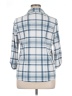 Cure Plaid Blue 3/4 Sleeve Blouse Size XL - photo 2