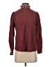 Mine Burgundy Long Sleeve Blouse Size S - photo 1