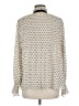 Max Studio 100% Polyester Polka Dots Ivory Long Sleeve Blouse Size M - photo 2
