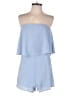 She + Sky Solid Blue Romper Size L - photo 1