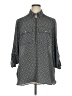 MICHAEL Michael Kors Polka Dots Gray 3/4 Sleeve Blouse Size 1X - photo 1