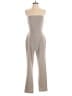 About Us Plaid Gray Jumpsuit Size S - photo 1